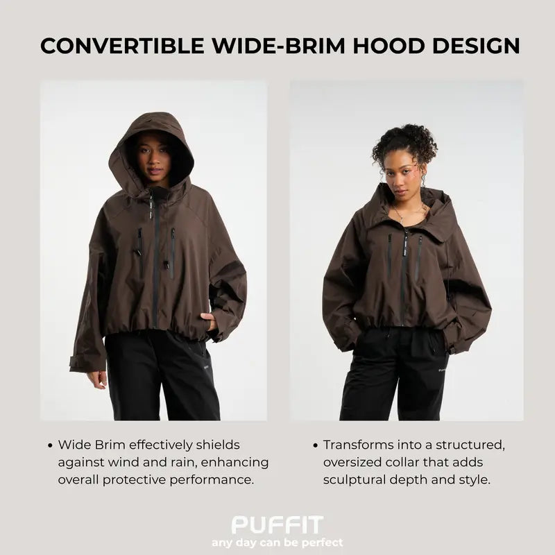 One Size Short Oversized Rain Jacket